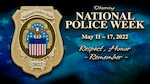 Illustration of police badge for National Police Week