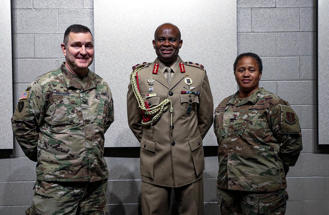 Soldiers with the Kentucky National Guard's legal team hosted Brig. Gen. Dan Kuwali of the Malawi Defense Force, for a 2-day visit that included a tour of Kentucky's Capital building and presentations to Guardsmen Apr. 21-22.