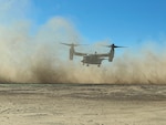 Expeditionary Airfield Landing Systems teams from the Aircraft Launch and Recovery Program Office worked with Marines from Marine Operational Test and Evaluation Squadron (VMX) 1 and operational aircraft from the 3rd Marine Air Wing to test Prefabricated Surfaced Aluminum Flat Top Nested using an MV-22 Osprey.