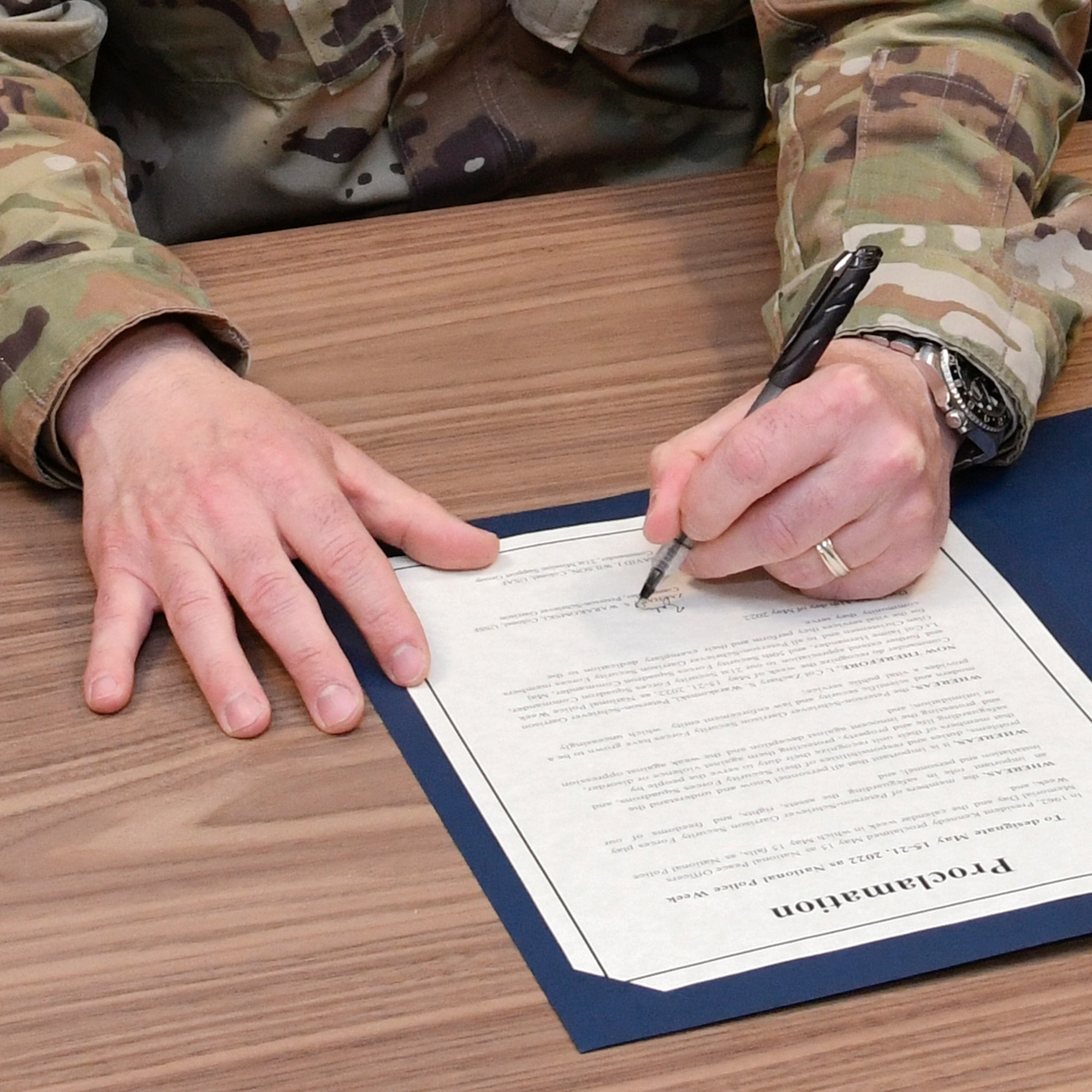 Proclamation, Police Week