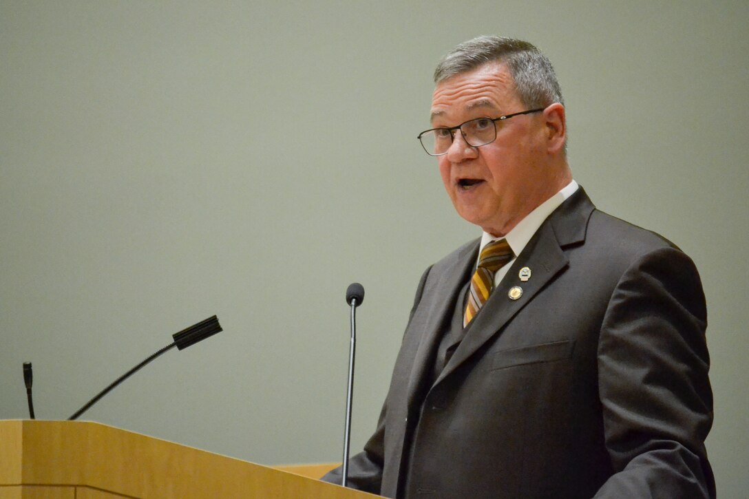 Richard Ellis, Defense Logistics Agency Troop Support deputy commander, was recognized for his 38 years of federal service during a retirement ceremony May 6.