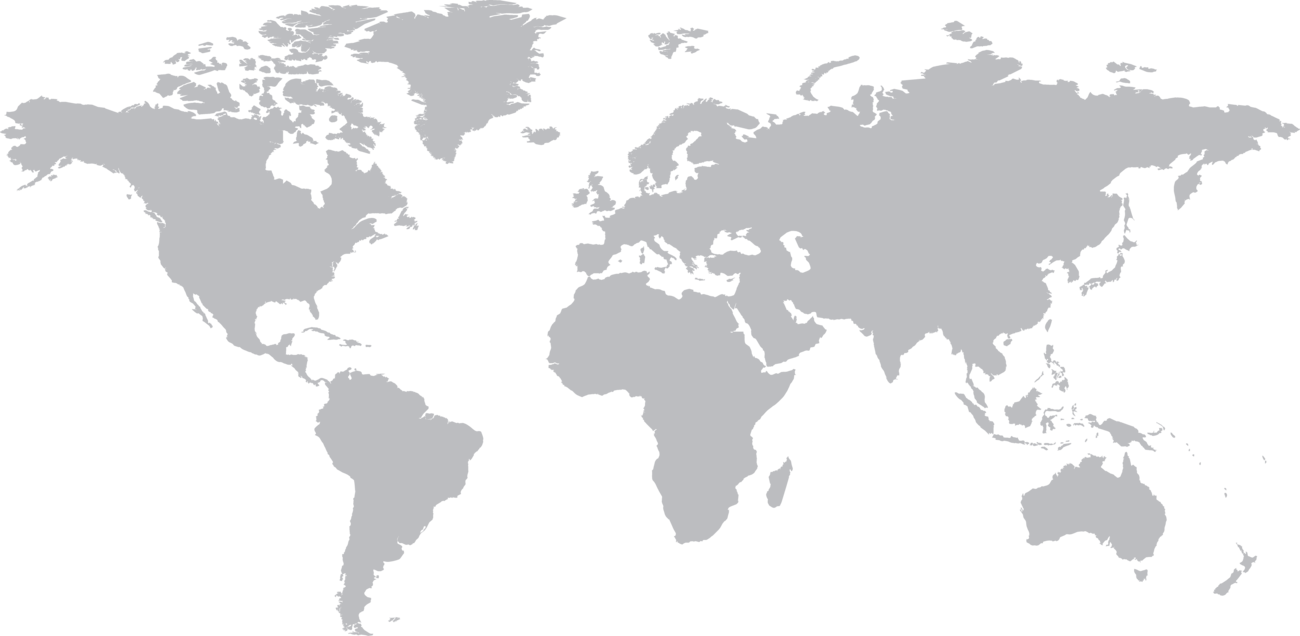Gray and white map of earth.