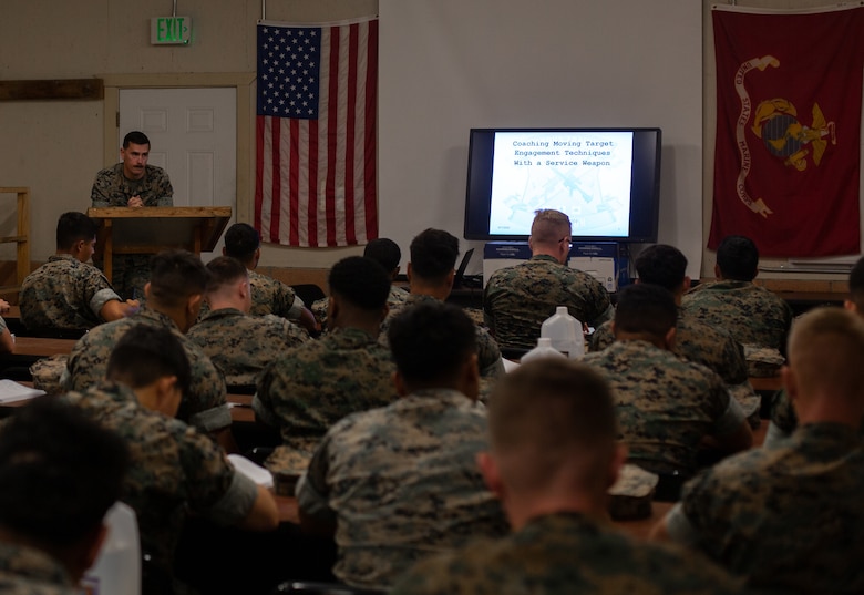 The Combat Marksmanship Coach course develops Marines to be proficient marksmanship coaches in order to enhance combat effectiveness of the Marine Corps.