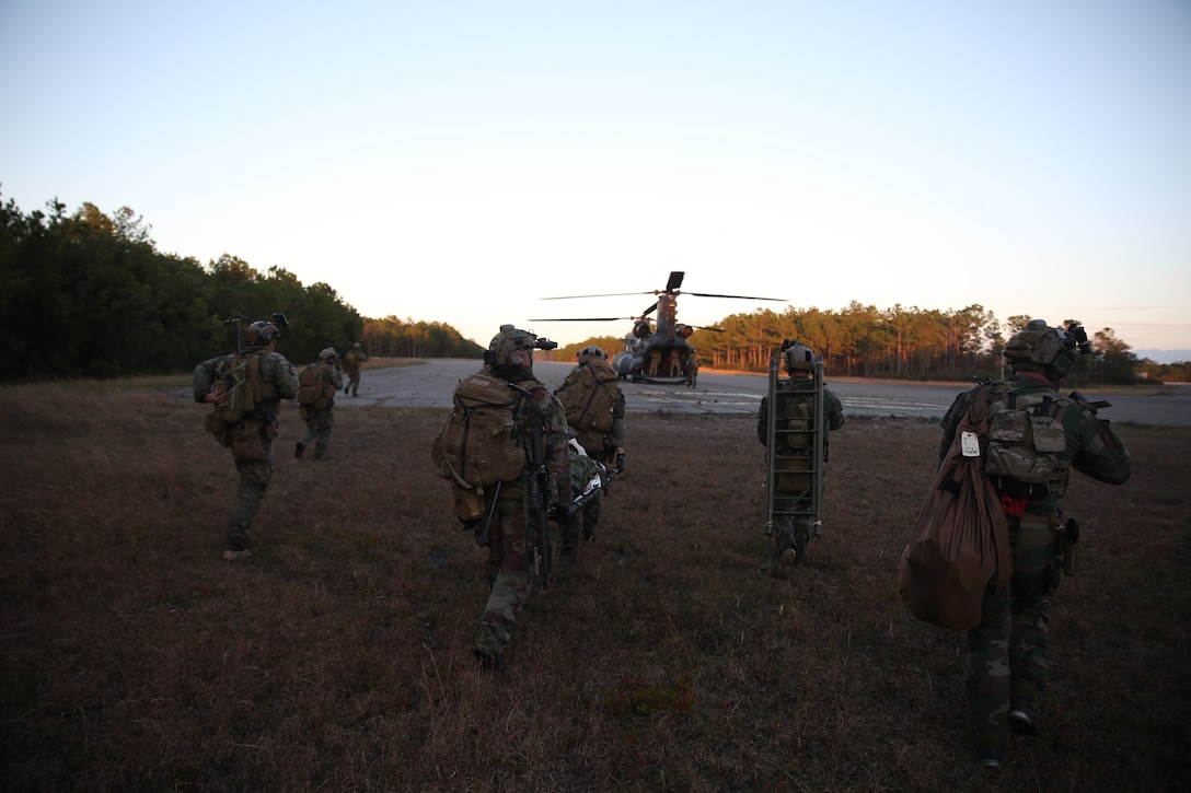 Marine Raiders with 2d Marine Raider Battalion