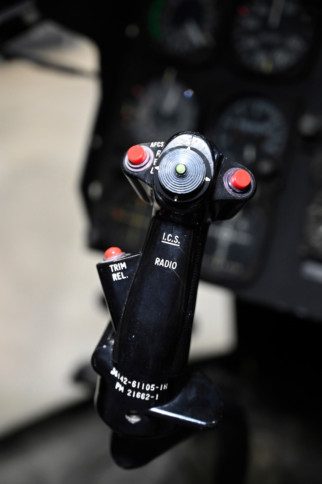 Interior views of the Sikorsky CH-3E Black Mariah helicopter.