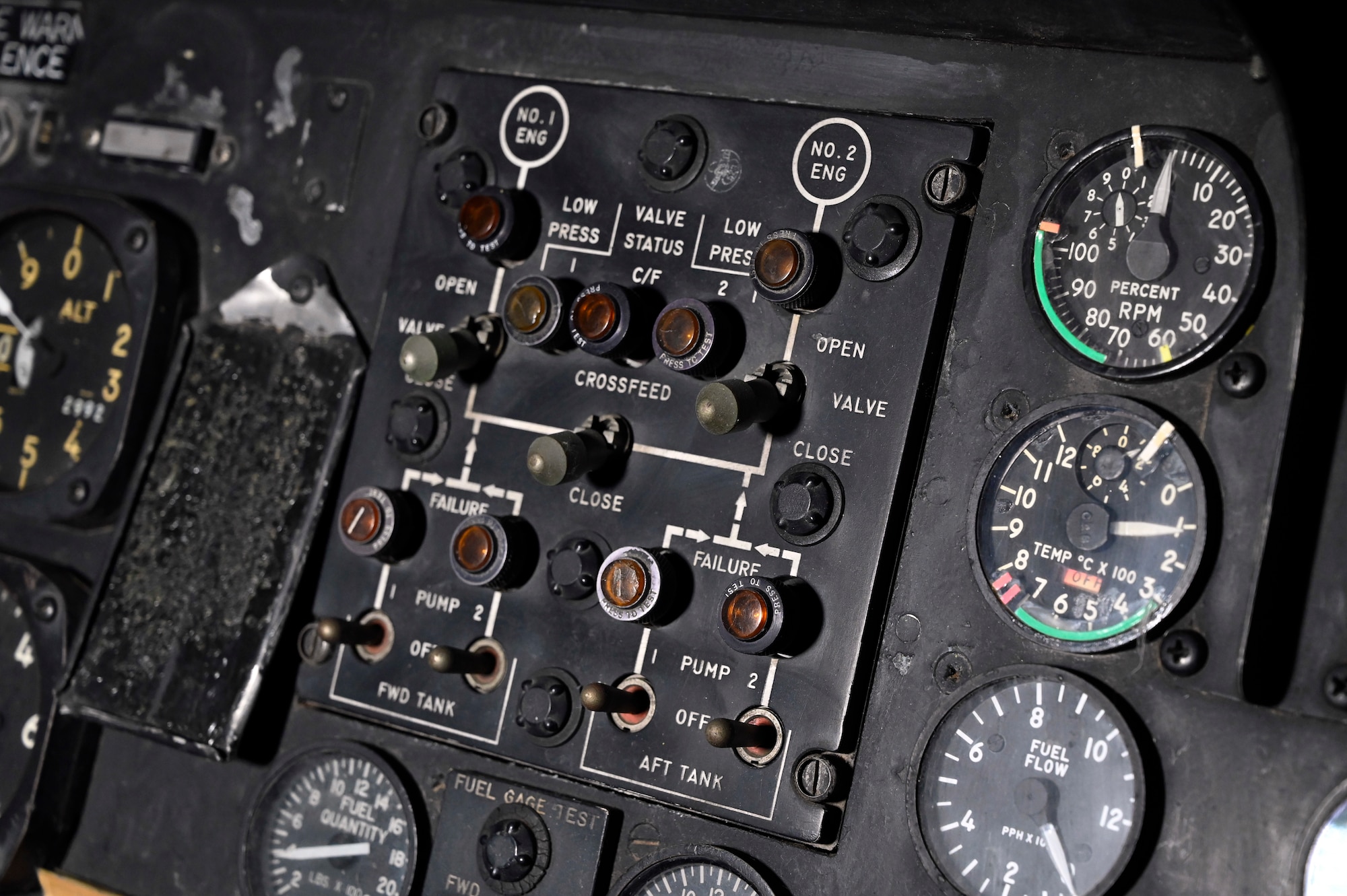 Interior views of the Sikorsky CH-3E Black Mariah helicopter.