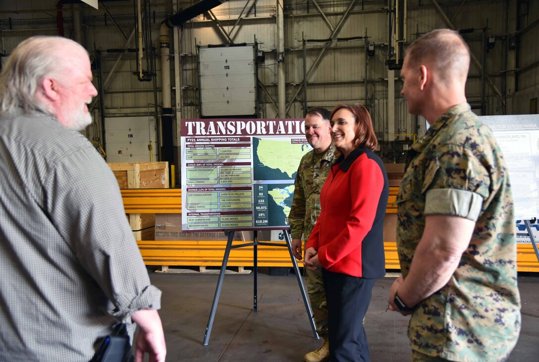 Defense Department official visits DLA Distribution