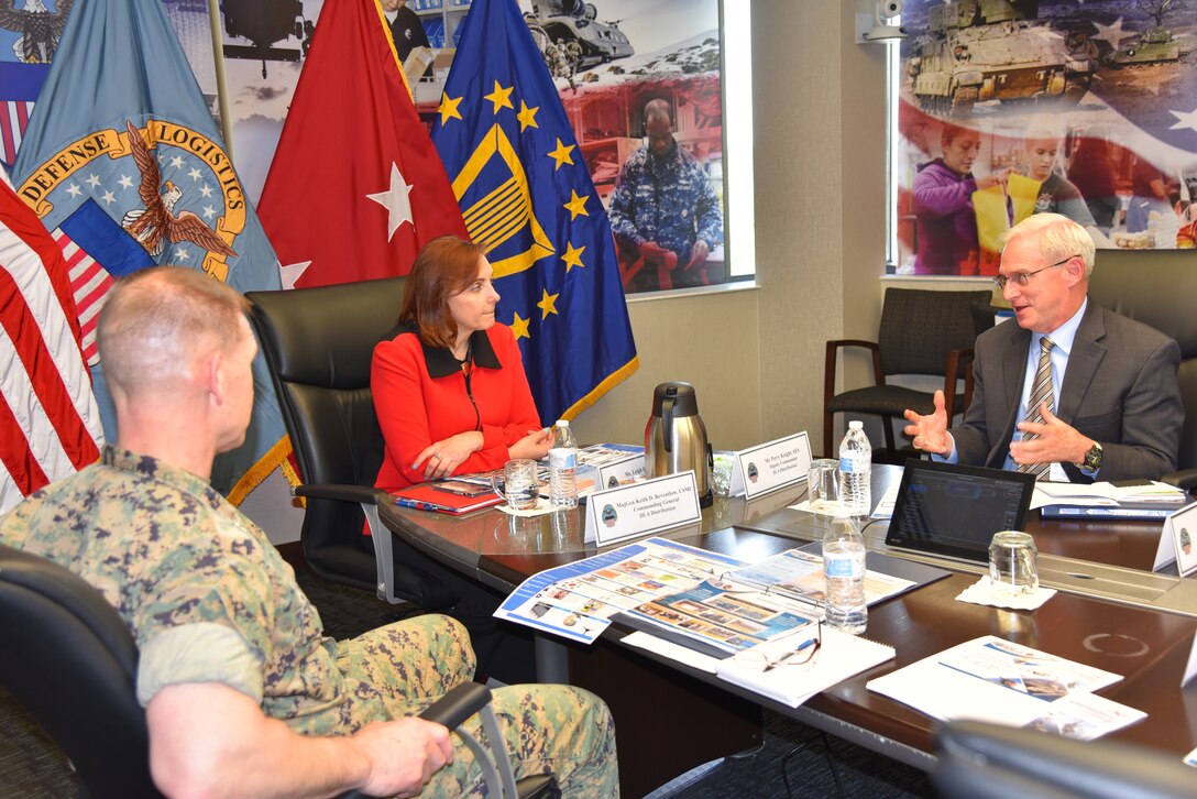 Defense Department official visits DLA Distribution