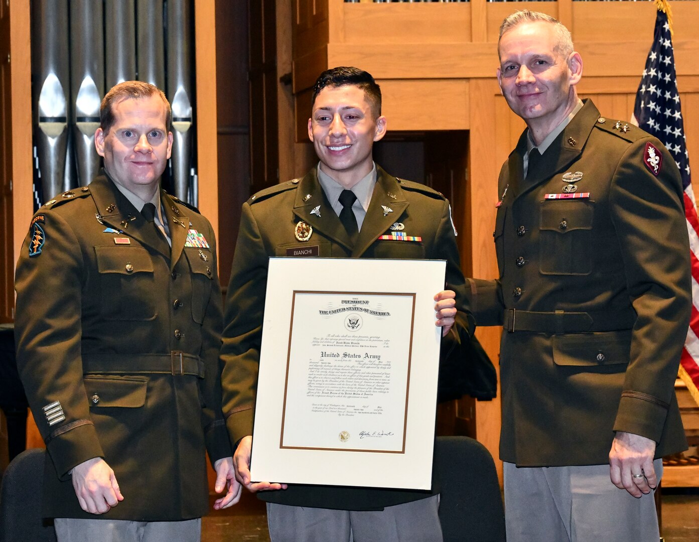 MEDCoE commanding general commissions 24 UTSA ROTC Cadets