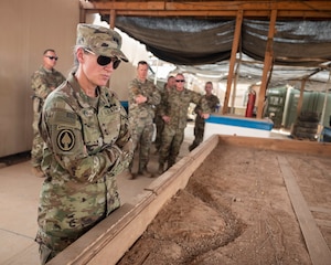 U.S. Army Maj. Gen. Jami Shawley, commander of Combined Joint Task Force-Horn of Africa, visit Chabelley Airfield.