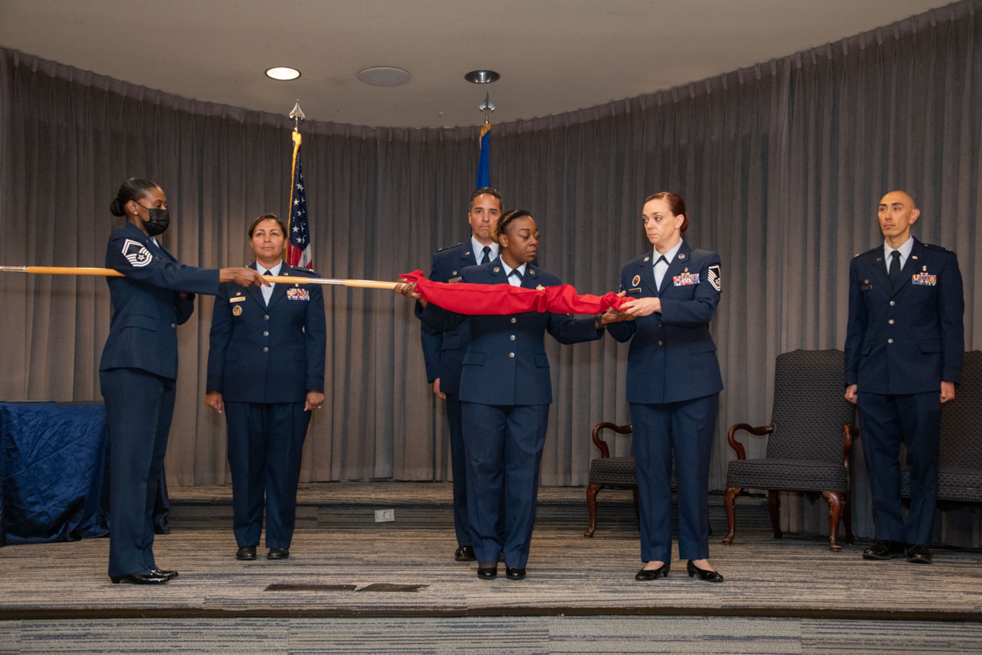 Maxwell AFB, Ala. - 42nd Medical Support Squadron Inactivation Ceremony on May 13 2022. (US Air Force photo by Cassandra Cornwell)