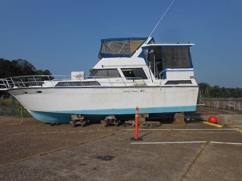 41-foot Marinette Yacht, gasoline powered, with aluminum hull.