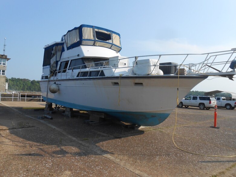 41-foot Marinette Yacht, gasoline powered, with aluminum hull.