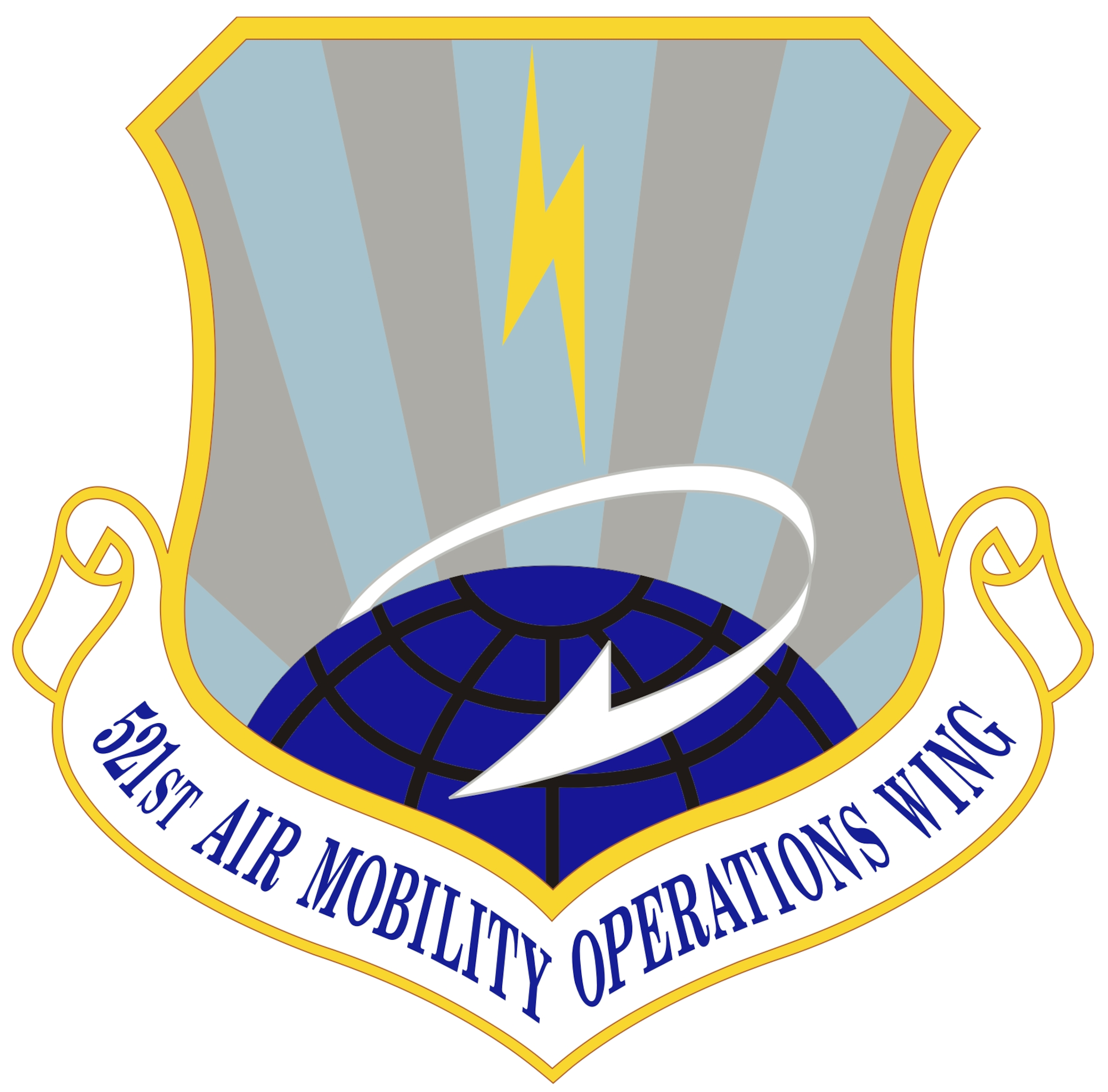 521st Air Mobility Operations Wing Shield