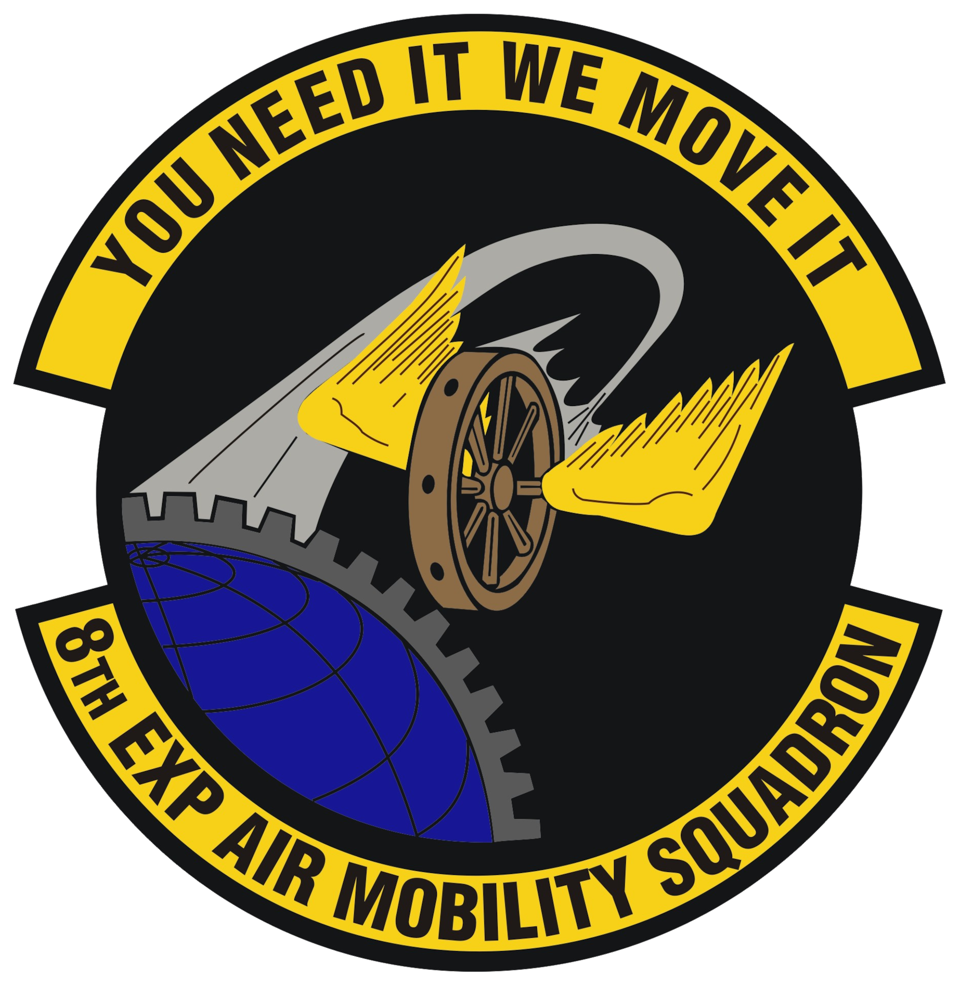 8th Expeditionary Air Mobility Squadron Shield