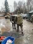 Alaska Army National Guardsmen assist with cleanup and flood recovery efforts in Manley Hot Springs May 12-15, 2022.