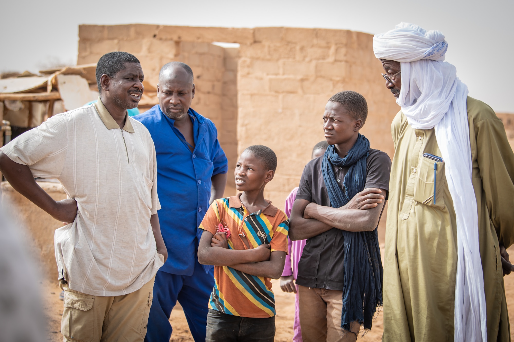 U.S. and Niger civil affairs meeting in Alwat village