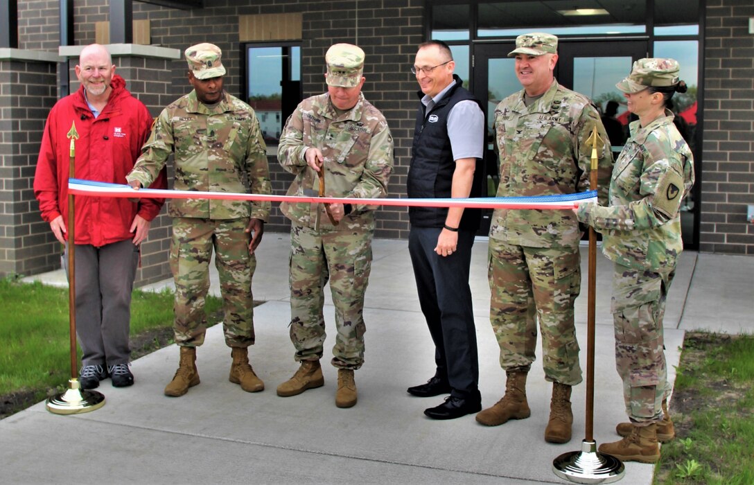 Fort McCoy holds ribbon-cutting for completed FY 2019-funded barracks project