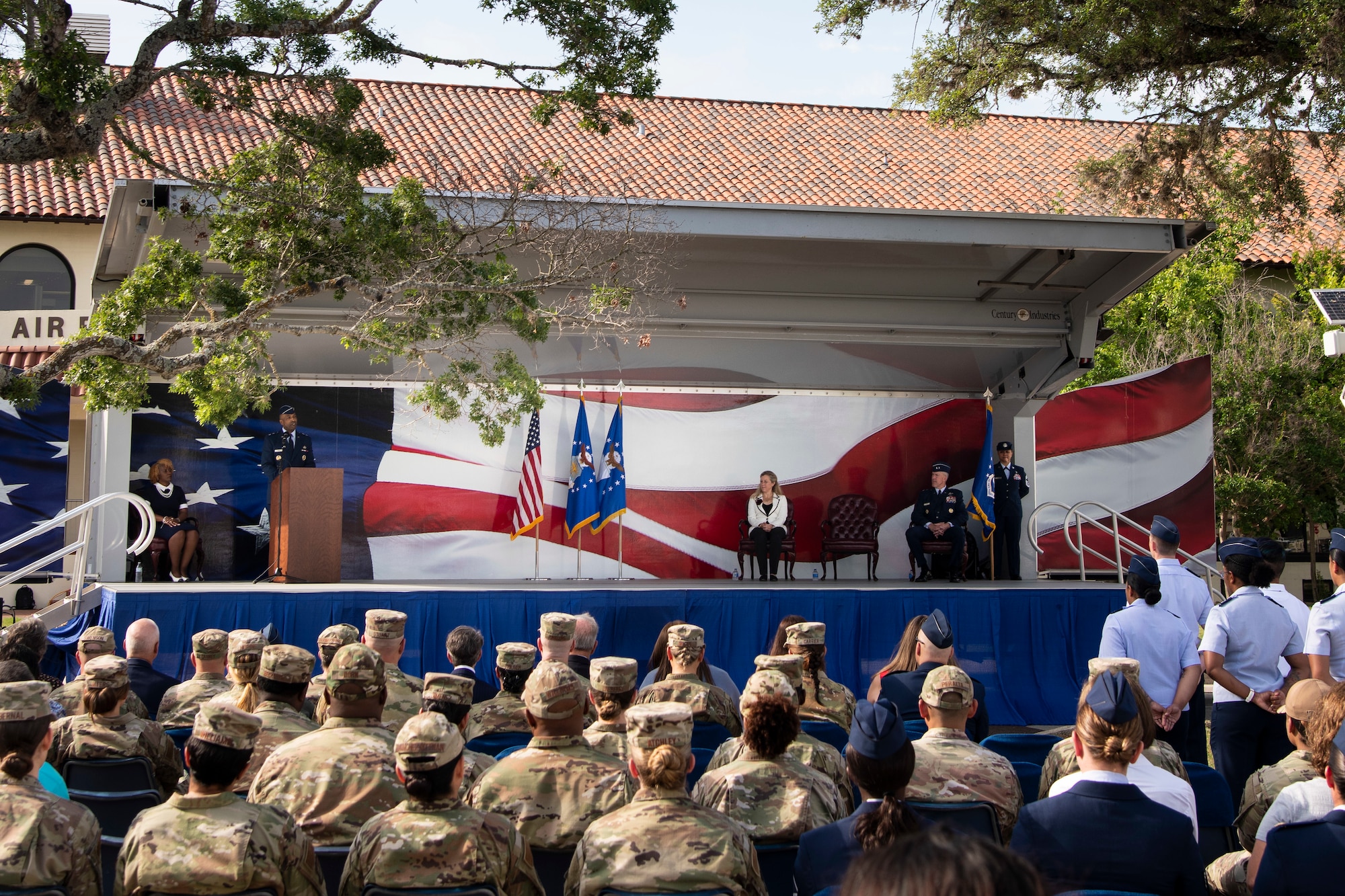 The Air Force's Personnel Center welcomed a new commander in a change of command ceremony at Joint Base San Antonio-Randolph, Texas, May 18, 2022. Members of AFPC, distinguished visitors and family members gathered to
witness the change of command from Maj. Gen. Christopher Craige to Maj. Gen.Troy Dunn.