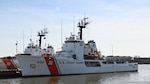 The Coast Guard Cutter Decisive is moored at the Coast Guard Yard March 14, 2022. The Decisive spent seven days in dry dock at the Coast Guard Yard prior to getting underway and back to work. Coast Guard photo by Kristen Soper, Coast Guard Yard communications director.