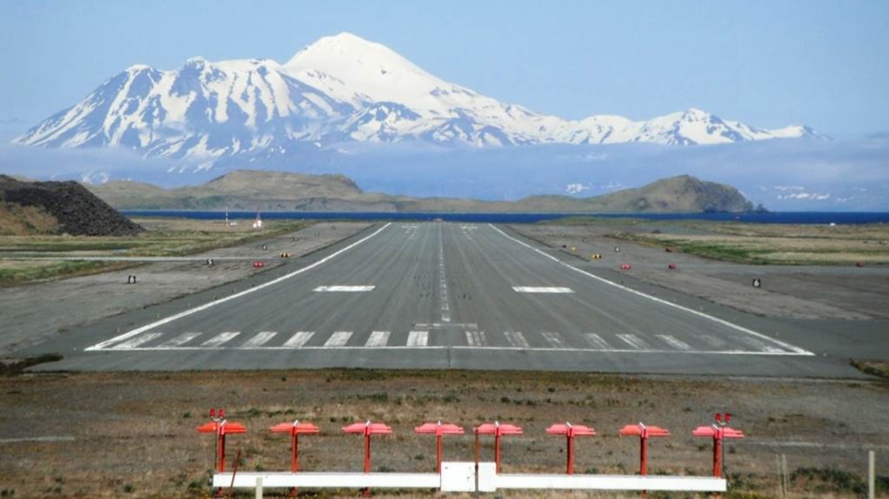 East West Runway at Airport and Great Sitkin