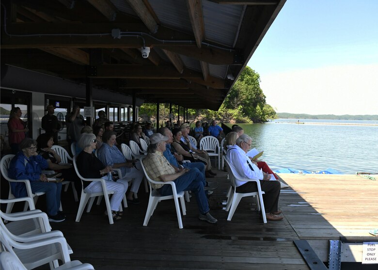 Former and current local government officials, residents, Marina@Rowena staff, and others involved in the evolution of Marina@Rowena over the past fifteen years attend the Clean Marina Award ceremony in Albany, Ky. on May 17, 2022.