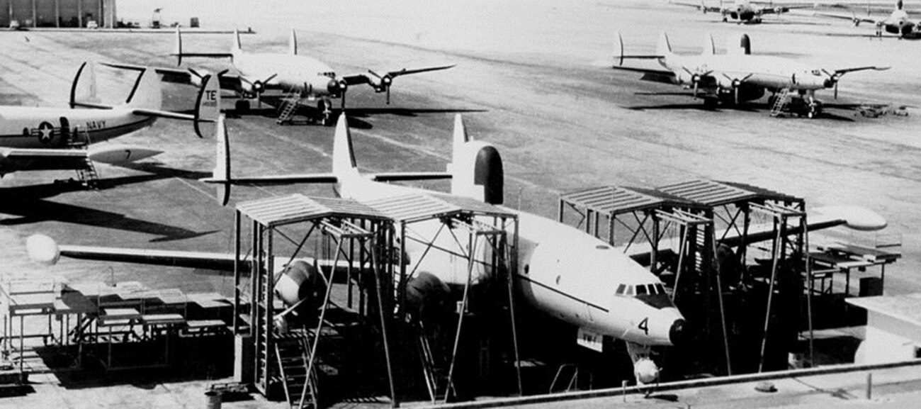 NAS Agana Guam, Showing a Lockheed C-121 Circa 1965