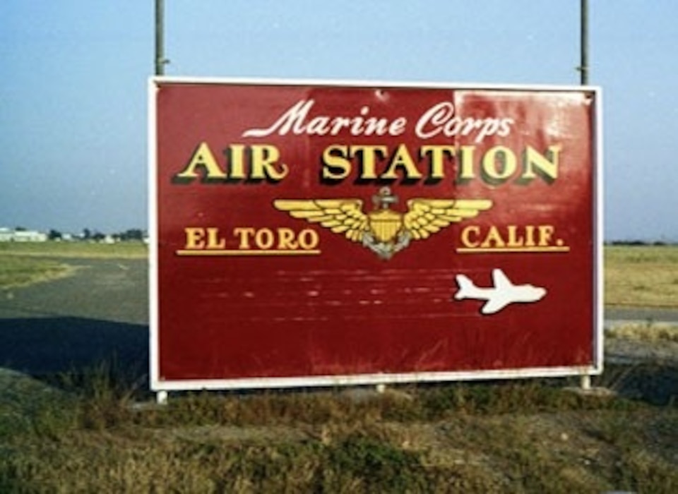 MCAS El Toro Station Sign