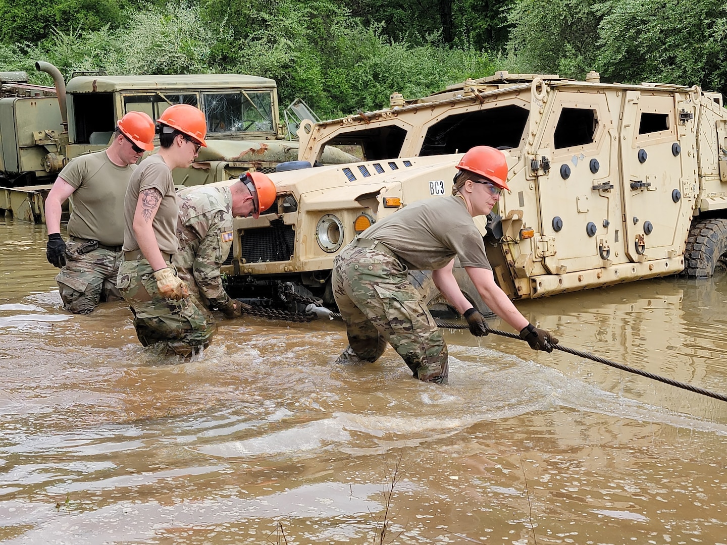 Active, Reserve and Army National Guard components attend a vehicle recovery course at the Regional Training Site-Maintenance (RTS-M), 177th Regiment, Regional Training Institute, Fort Custer Training Center, Augusta, Michigan, May 19, 2022.
