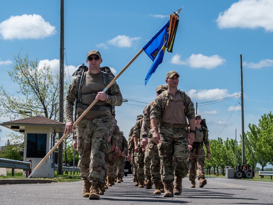 914th SFS participates in Fallen Defenders ruck march
