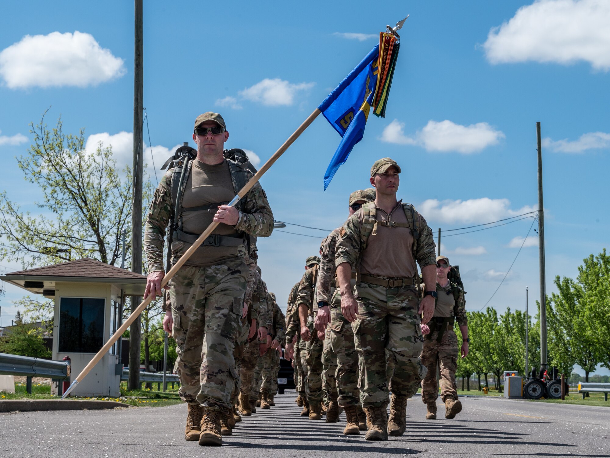 914th SFS participates in Fallen Defenders ruck march