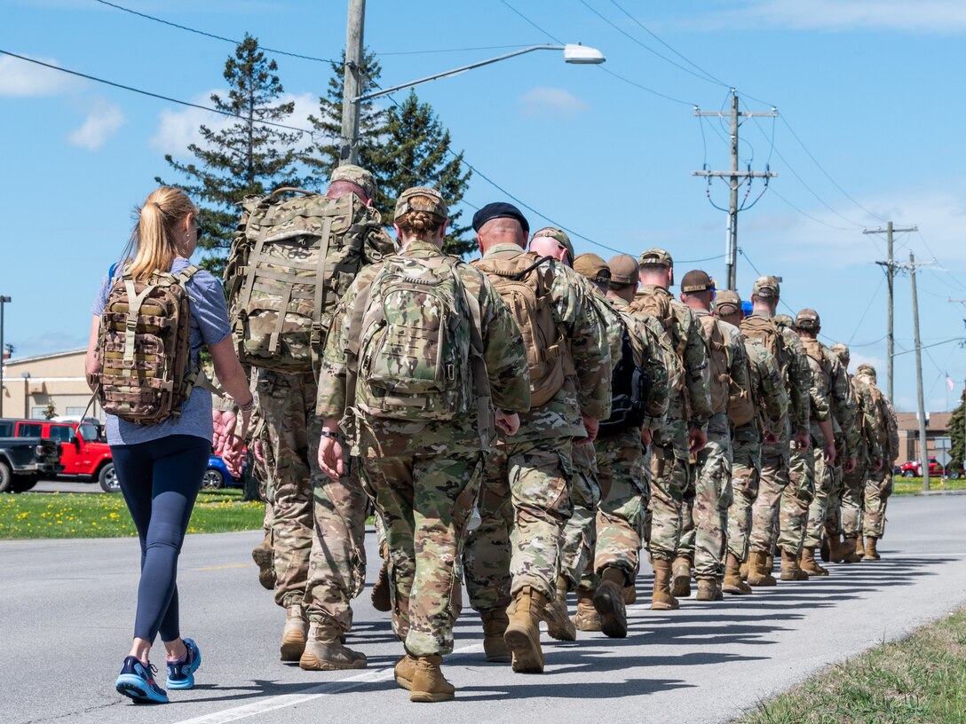 914th SFS participates in Fallen Defenders ruck march