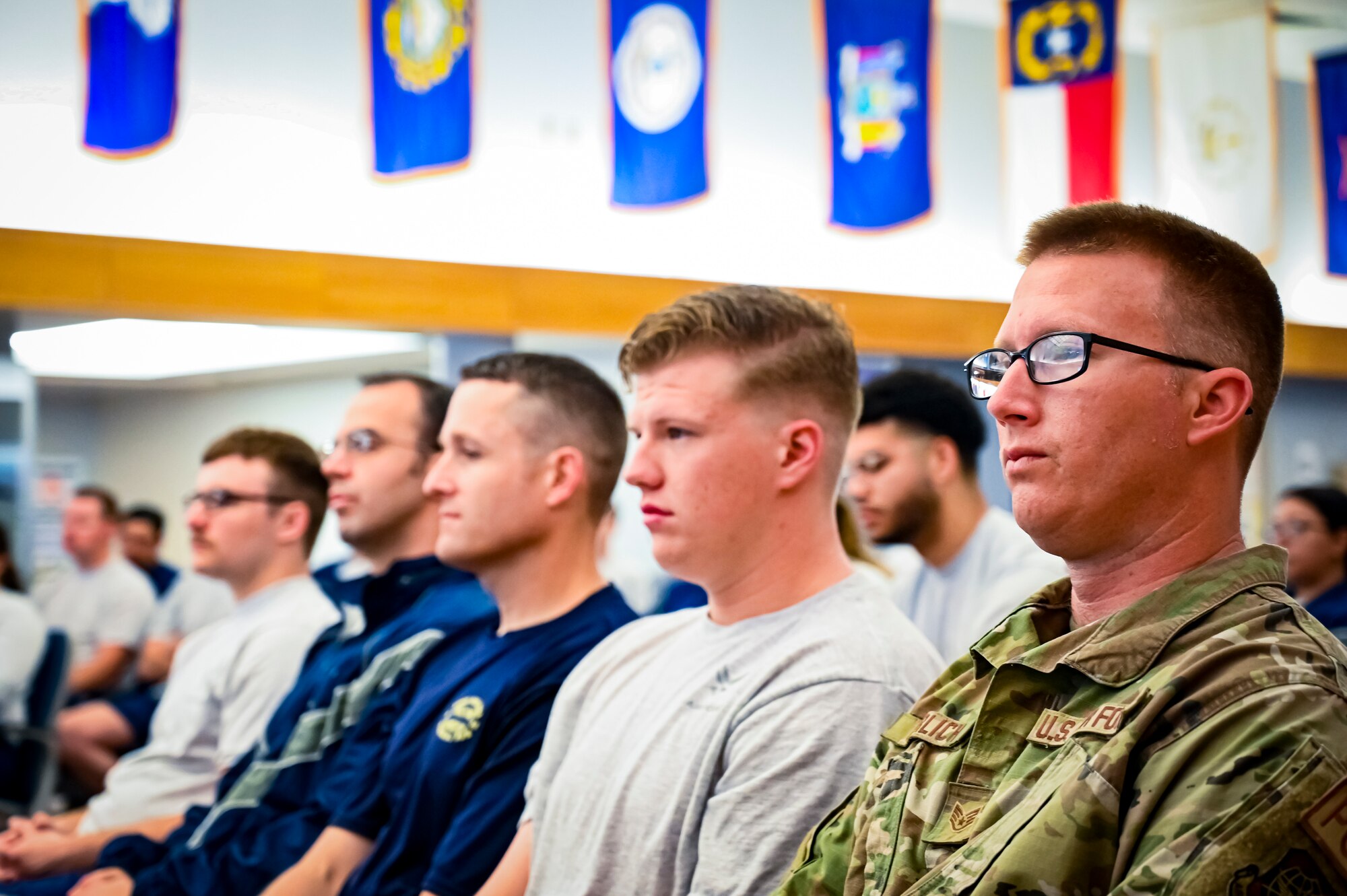 U.S. Air Force Airmen assigned to the 305th Aerial Port Squadron attend the opening
ceremony for the Memorial Port Dawg run on May 19, 2022, at Joint Base
McGuire-Dix-Lakehurst, N.J. The annual Port Dawg Memorial run is completed anytime
during May to honor air transportation specialists in the Active Air Force Air Guard and
Air Force Reserve who have died in the previous year due to combat, wrongdoing or
suicide. The run started in 2013 at Kadena Air Force Base, Japan to honor an air
transportation specialist who was a victim of homicide.