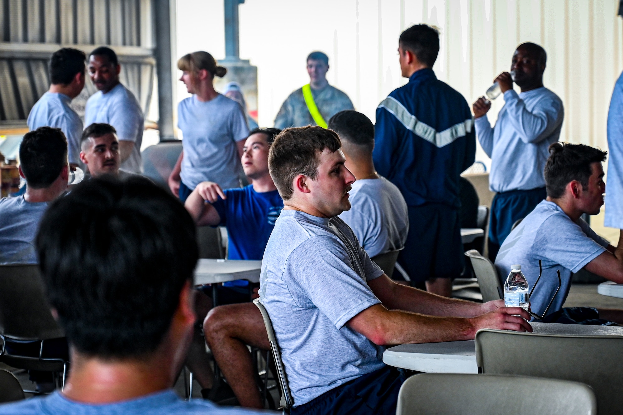 U.S. Air Force Airmen assigned to the 305th Aerial Port Squadron enjoy a cookout after
the Memorial Port Dawg run on May 19, 2022, at Joint Base McGuire-Dix-Lakehurst,
N.J. The annual Port Dawg Memorial run is completed anytime during May to honor air
transportation specialists in the Active Air Force Air Guard and Air Force Reserve who
have died in the previous year due to combat, wrongdoing or suicide. The run started in
2013 at Kadena Air Force Base, Japan to honor an air transportation specialist who was
a victim of homicide.