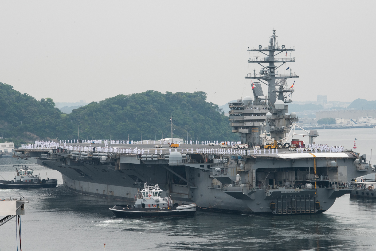 USS Ronald Reagan Carrier Strike Group Departs Yokosuka for Deployment