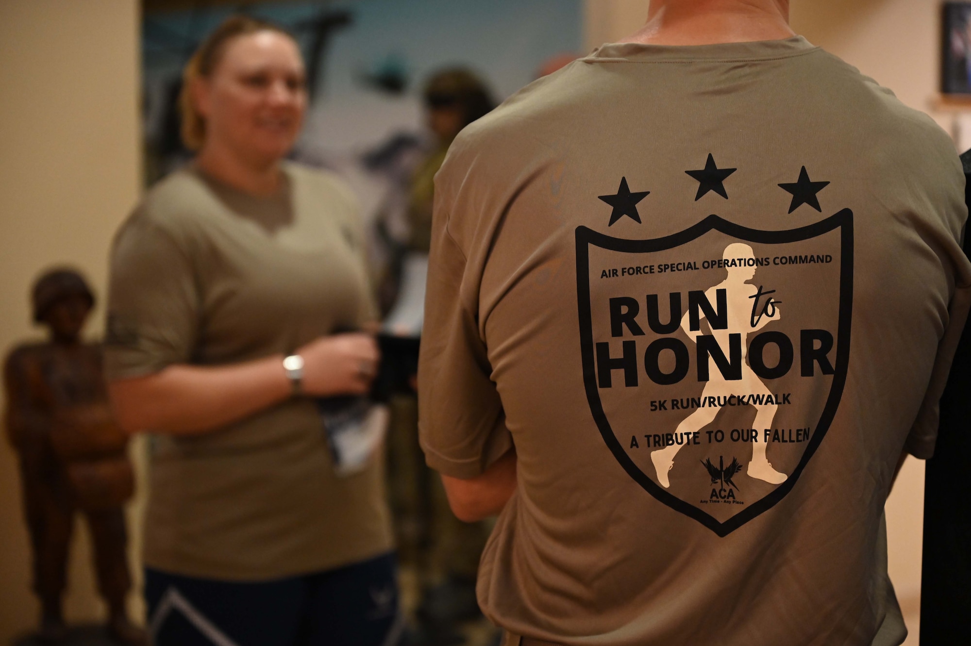 The 2022 Air Force Special Operations Command's Run to Honor 5K Run/Ruck took place at Hurlburt Field, Florida May 13, 2022. The command hosts the run/ruck as a tribute to AFSOC Airmen who have made the ultimate sacrifice in service to their country. (U.S. Air Force photo by Staff Sgt. Brandon Esau)