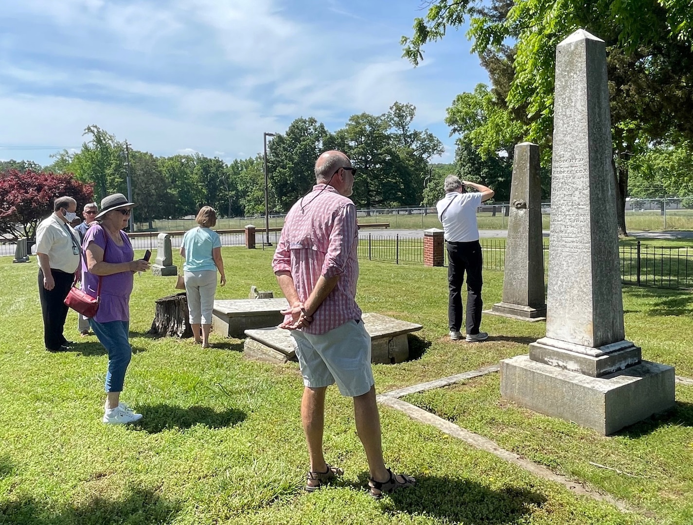 Gregory descendants visit DSCR