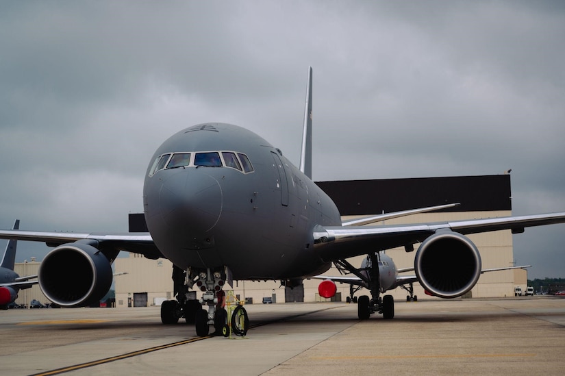 KC-46A Pegasus sits on flightline