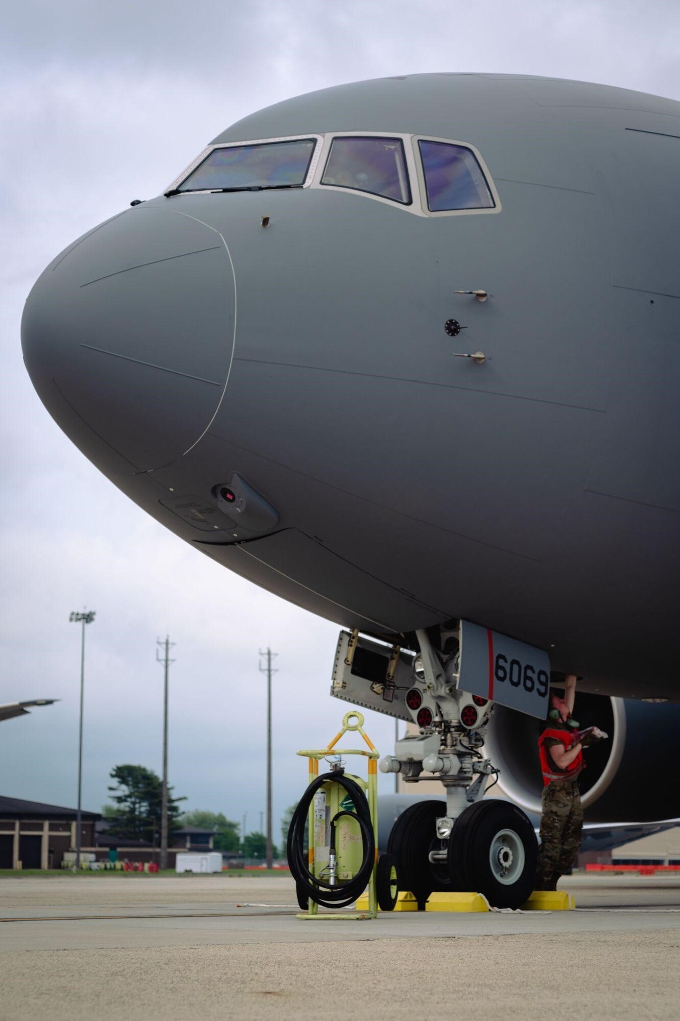 KC-46A Pegasus sits on flightline