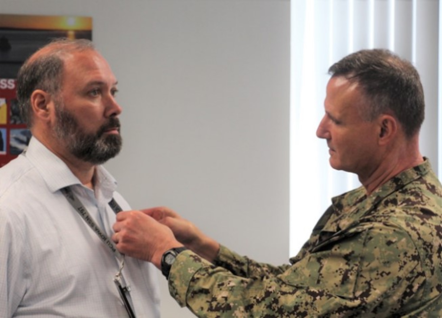 Kevin Castleberry, Code 156B, VIRGINIA Class Construction Manager, Changes/CM Division, the Department of the Navy Civilian Service Achievement Medal.