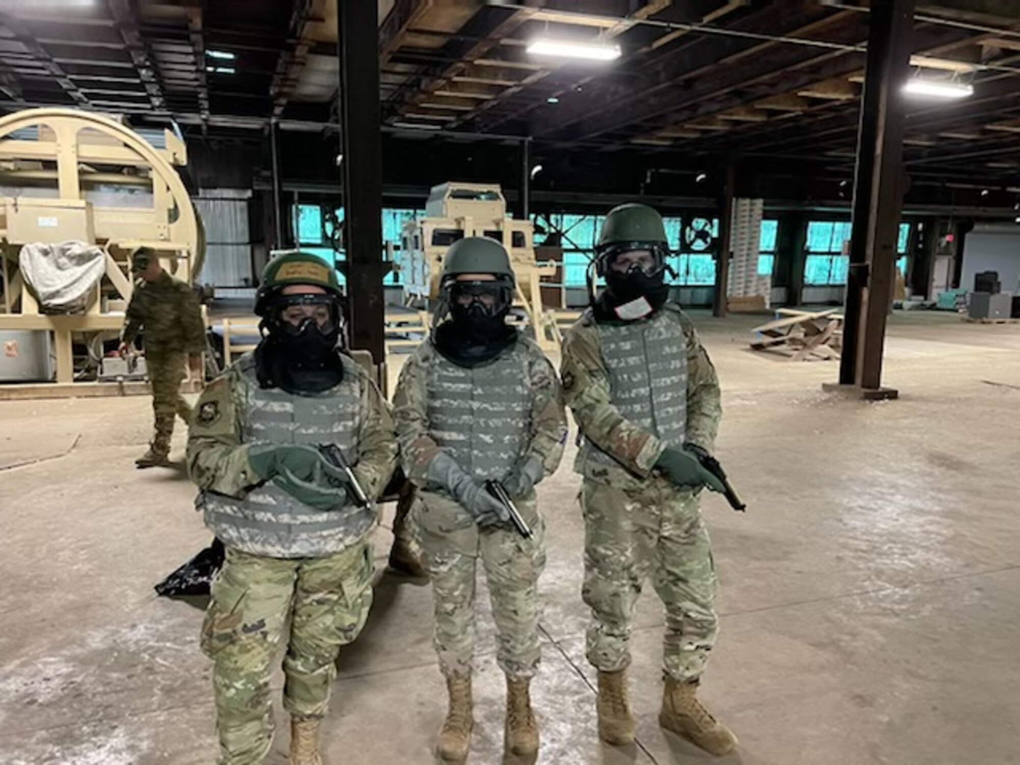 Approximately 90 167th Mission Support Group Airmen participated in an annual training event at Camp Dawson, Kingwood, W.Va., May 14-19. Multiple training stations and scenarios were presented to the Airmen to shore up basic fundamental skills and enforce mission critical skills in an unfamiliar joint setting similar to a deployment.