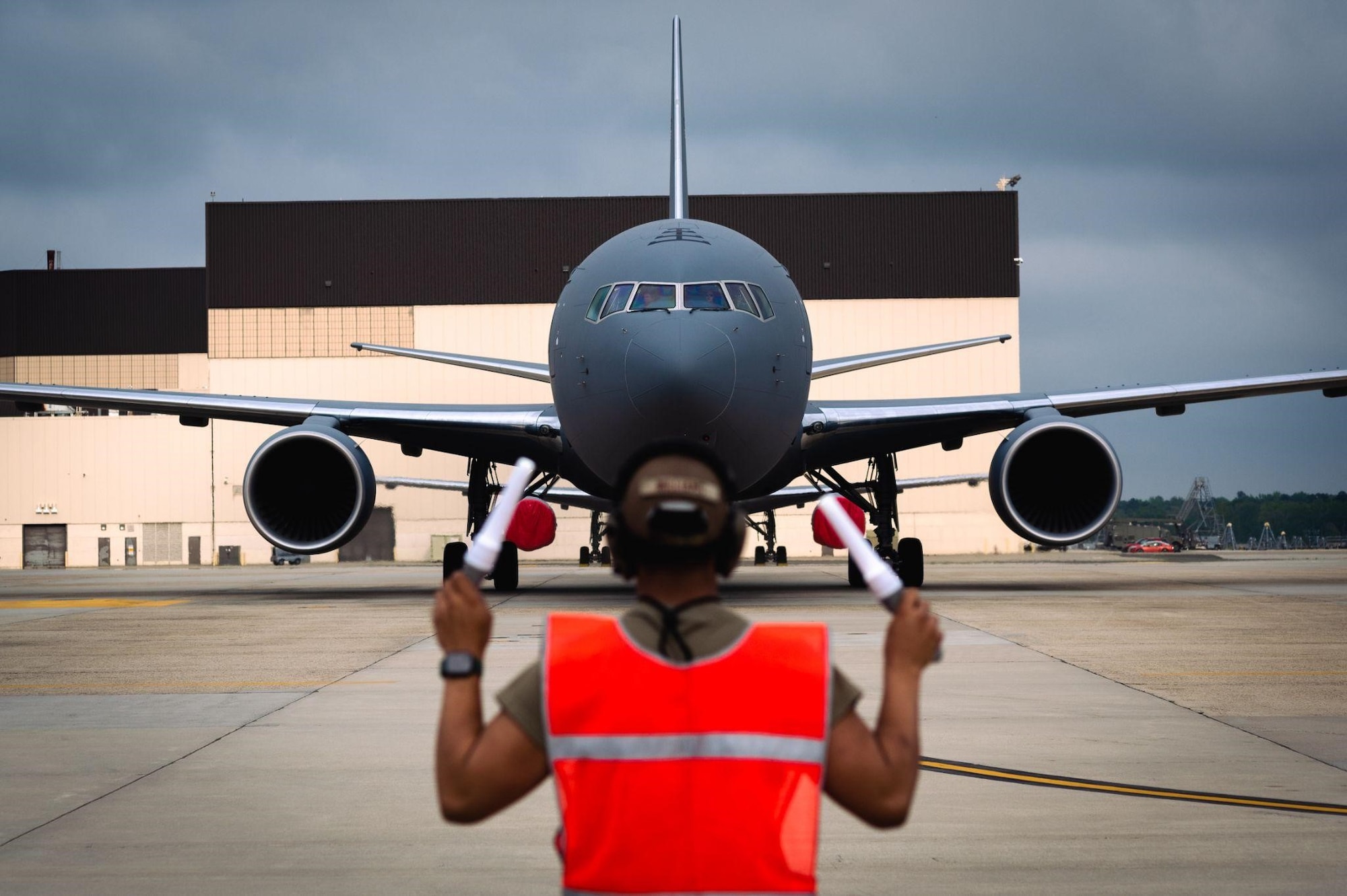 Airman marshals KC-46A