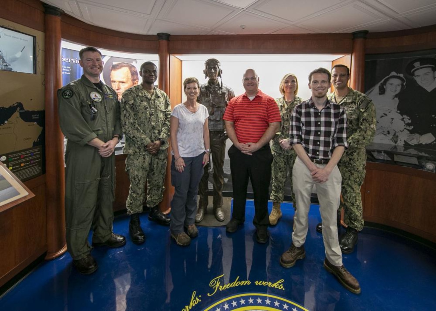 Naval Safety and Environmental Training Center visits USS George H. W. Bush image