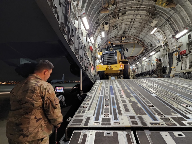 U.S. Marines with the 1st Battalion, 11th Marine Regiment, 1st Marine Division move M777 Howitzer cannons as part of a European Support 2022.