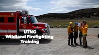 Utah National Guard trains for wild fire season with local partners May19, 2022, at Camp Williams, Utah.
