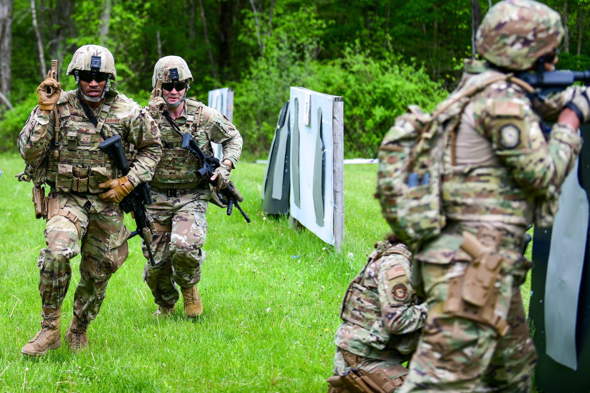 Members of the 403rd Security Forces Squadron from Keesler Air Force Base, Mississippi, completed the Integrated Defense Leadership Course at Youngstown Air Reserve Station, Ohio, in May 2022.