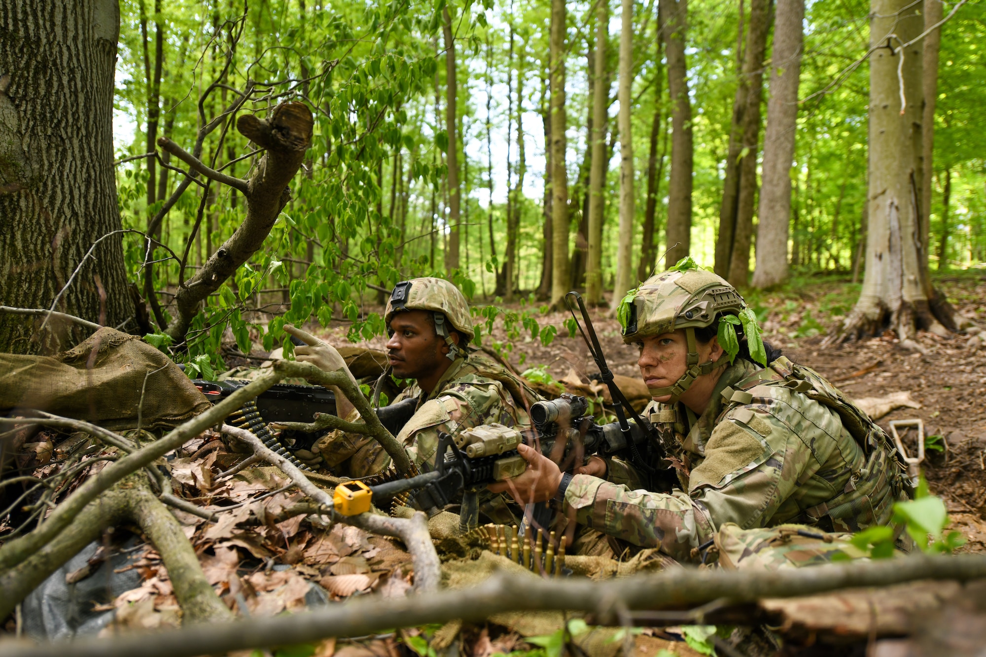 Members of the 403rd Security Forces Squadron from Keesler Air Force Base, Mississippi, completed the Integrated Defense Leadership Course at Youngstown Air Reserve Station, Ohio, in May 2022.