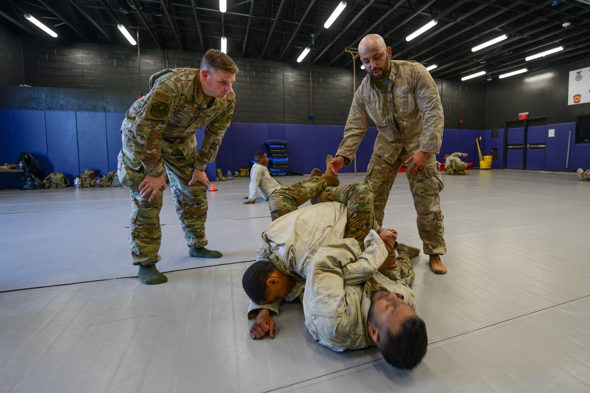 Members of the 403rd Security Forces Squadron from Keesler Air Force Base, Mississippi, completed the Integrated Defense Leadership Course at Youngstown Air Reserve Station, Ohio, in May 2022.