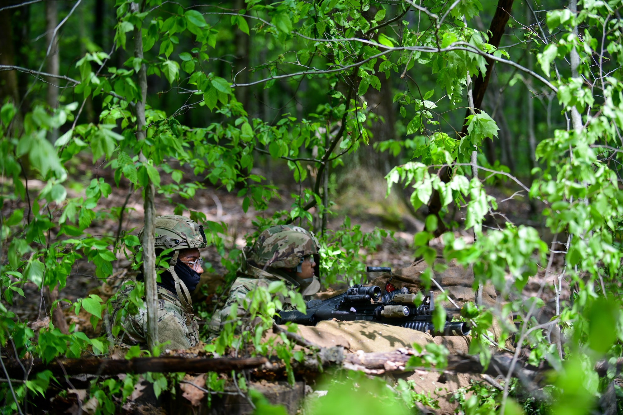 Members of the 403rd Security Forces Squadron from Keesler Air Force Base, Mississippi, completed the Integrated Defense Leadership Course at Youngstown Air Reserve Station, Ohio, in May 2022.