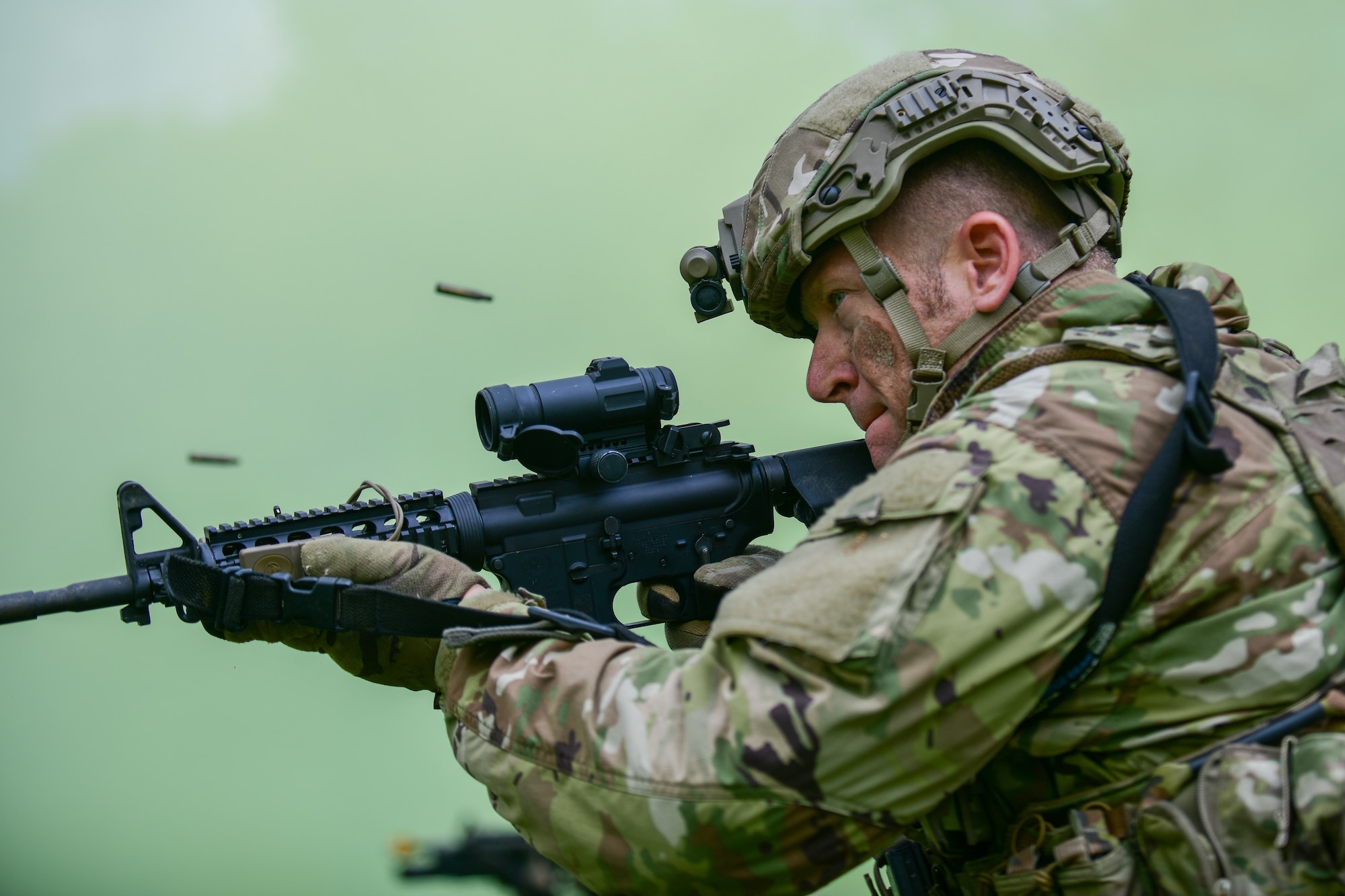 Members of the 403rd Security Forces Squadron from Keesler Air Force Base, Mississippi, completed the Integrated Defense Leadership Course at Youngstown Air Reserve Station, Ohio, in May 2022.